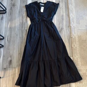 Black cotton Maxi Dress
